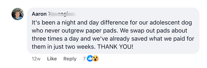 Customer comment